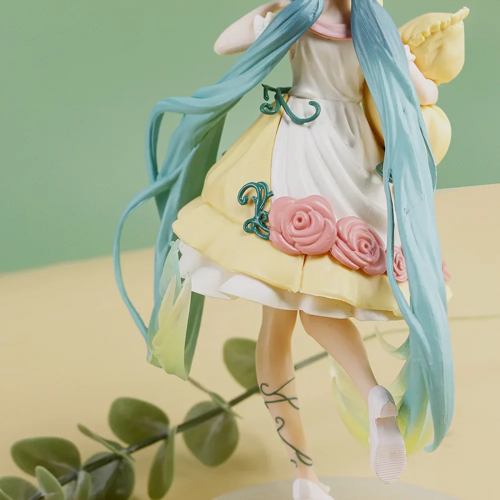 Hatsune miku anime figura espelho de fadas bela adormecida figuras periféricas ornamento do carro modelo decoração brinquedos presentes aniversário do miúdo