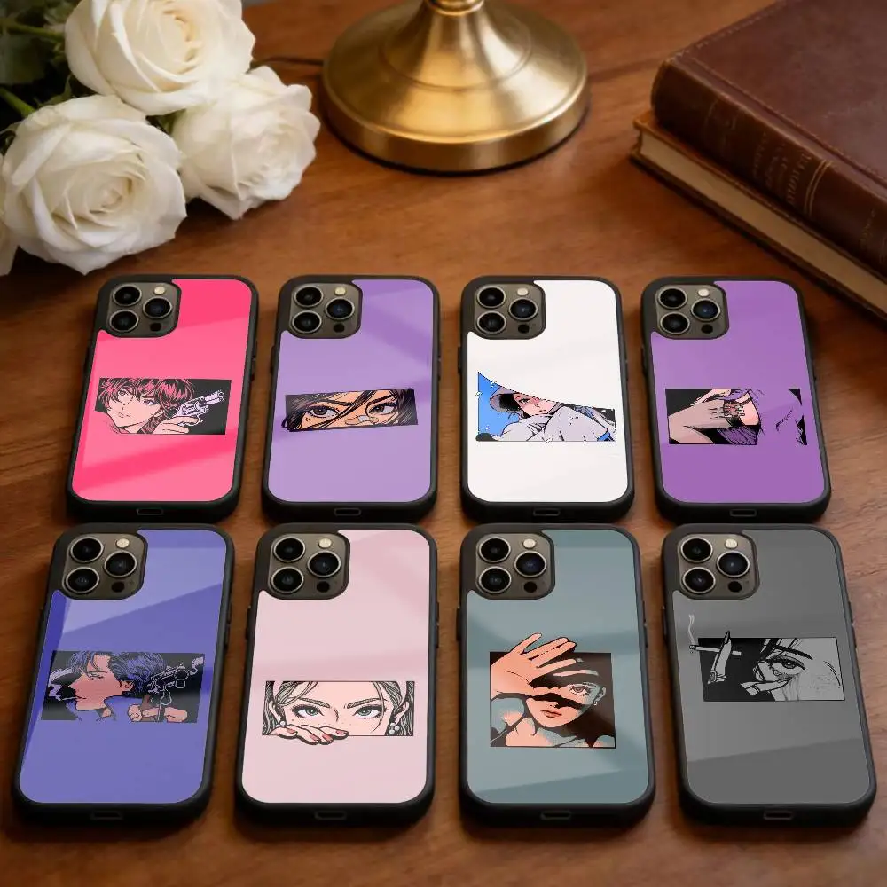 

Illustrative Collage Style Phone Case For iPhone 17,16,15,14,13,Pro,Max,Plus,Magnetic For Magsafe Wireless Charging
