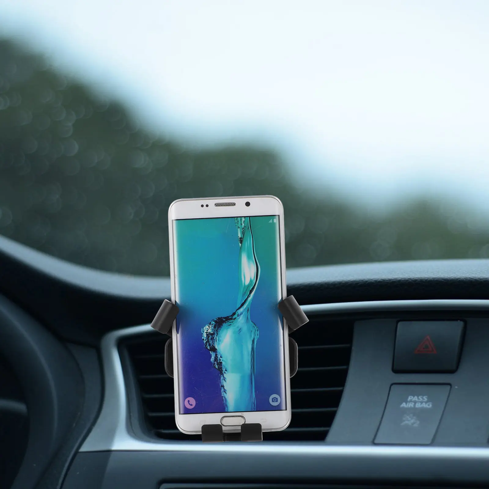 

Держатель для телефона в автомобиль, вращающийся, на воздуховод, с устойчивой треугольной конструкцией, регулируемый кронштейн для мобильного телефона, 1 шт.