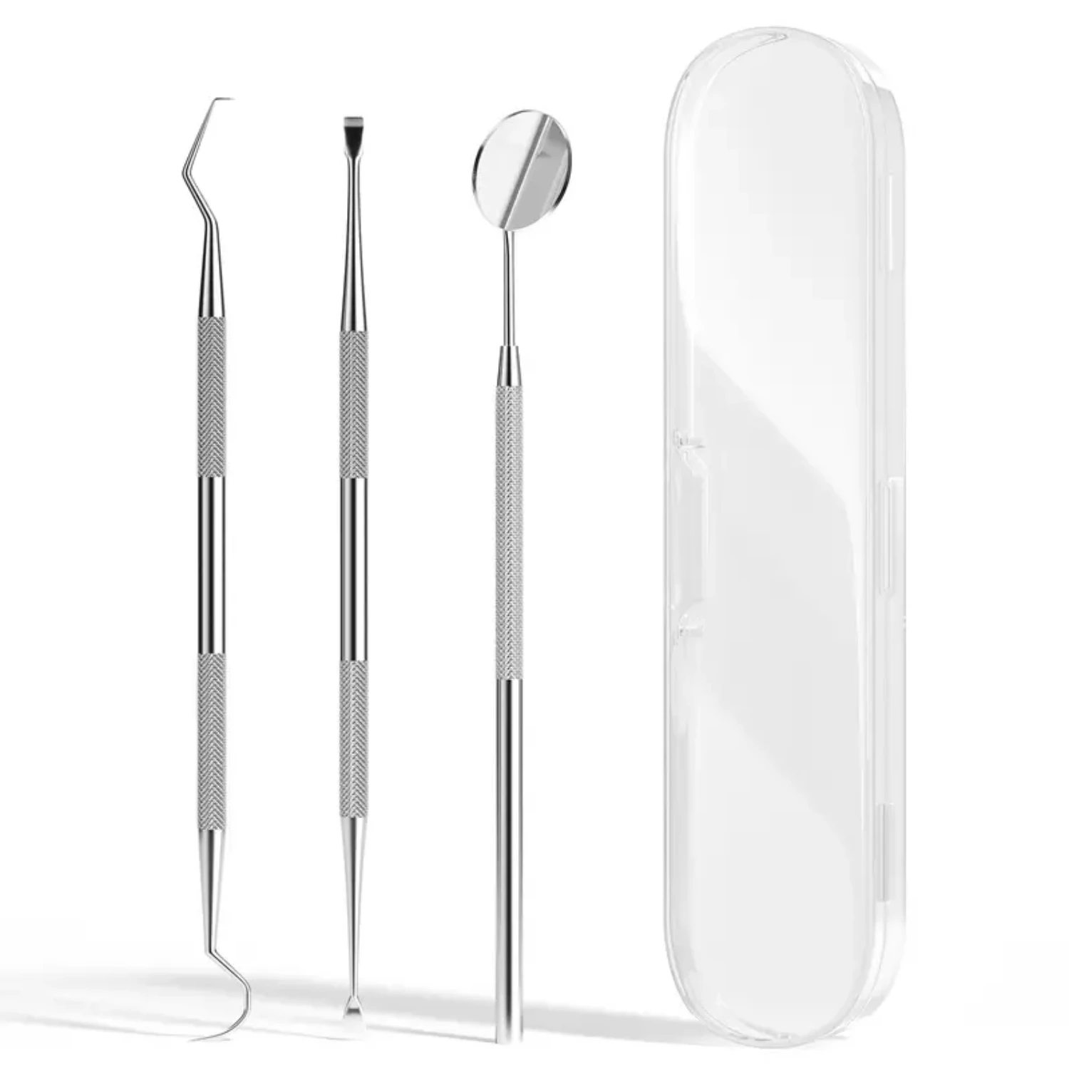 

Professional Dental Cleaning Tools Kit - Complete Oral Hygiene Set for Plaque Removal with Dental Mirror, Dental Probe, and Toot