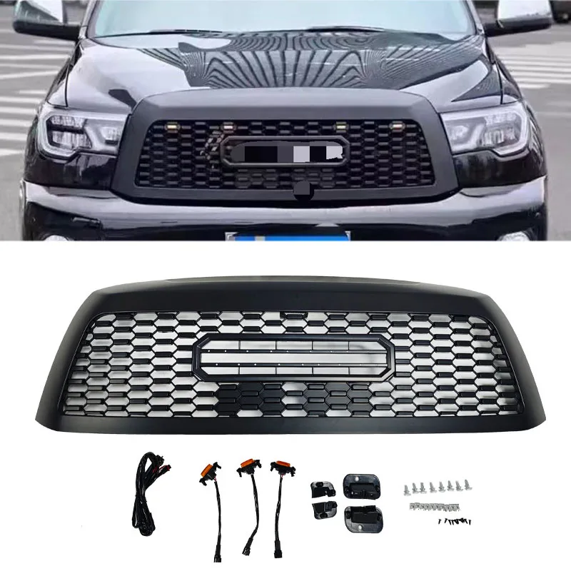 

Racing Grills For 2008-2018 Toyota Sequoia Trd-style Front Bumper Grille Replacement Installation Made Abs Material