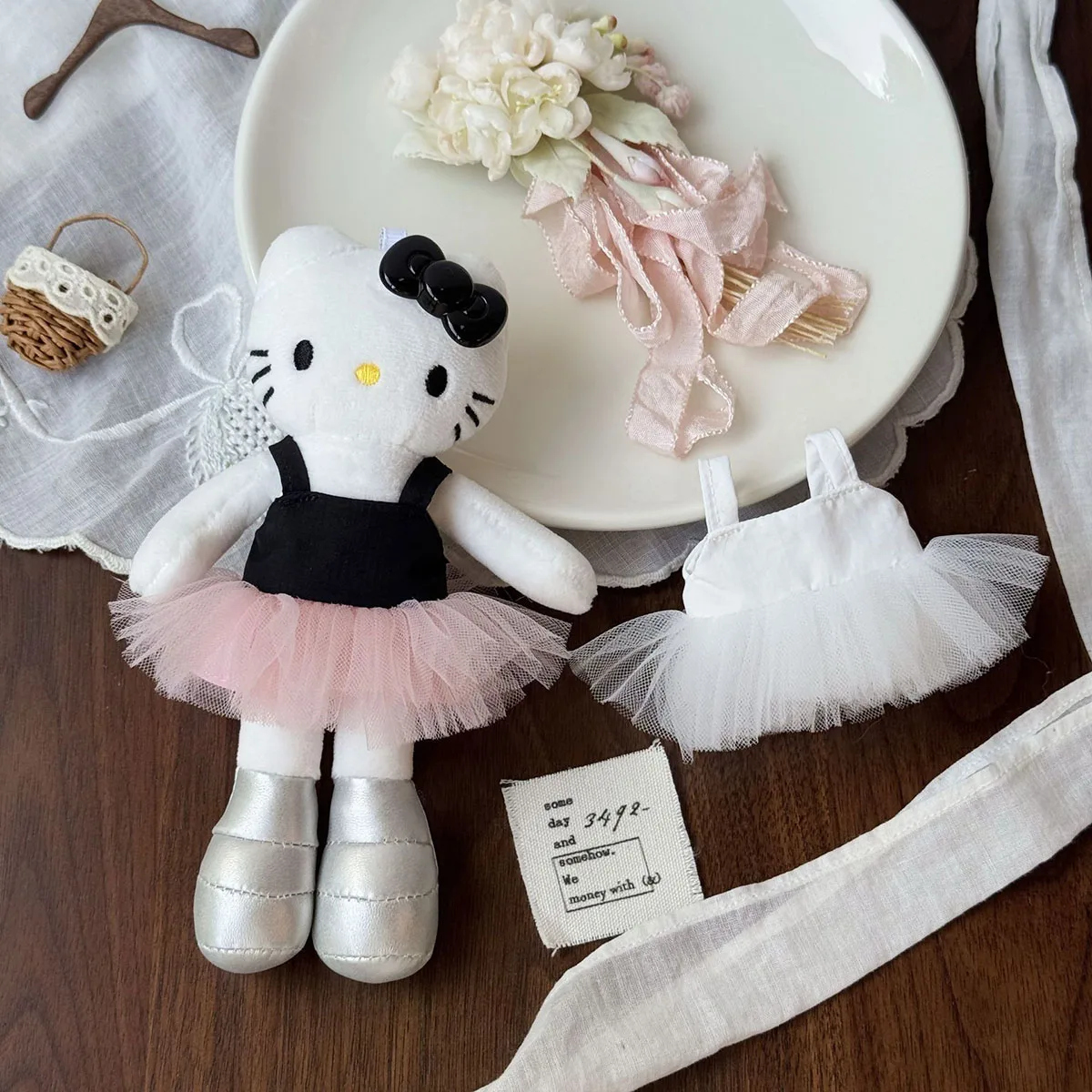 

[Без куклы] для Sanrio 10-15 см, длинная нога, котенок, изысканная балетная юбка, мини-кукольное платье, аксессуары для одежды, сладкий подарок