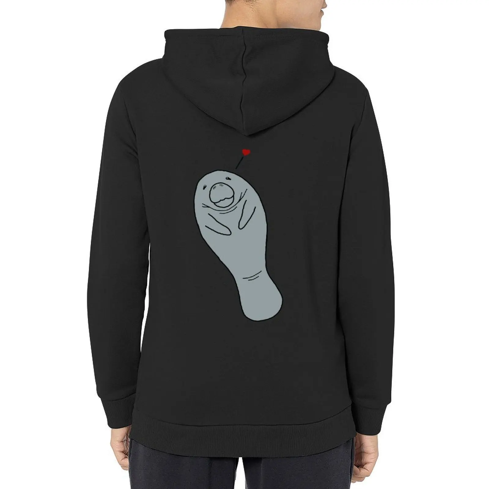 

Manatee face mask Hoodie men's clothes mens clothing hooded shirt mens designer clothes hoodie for men