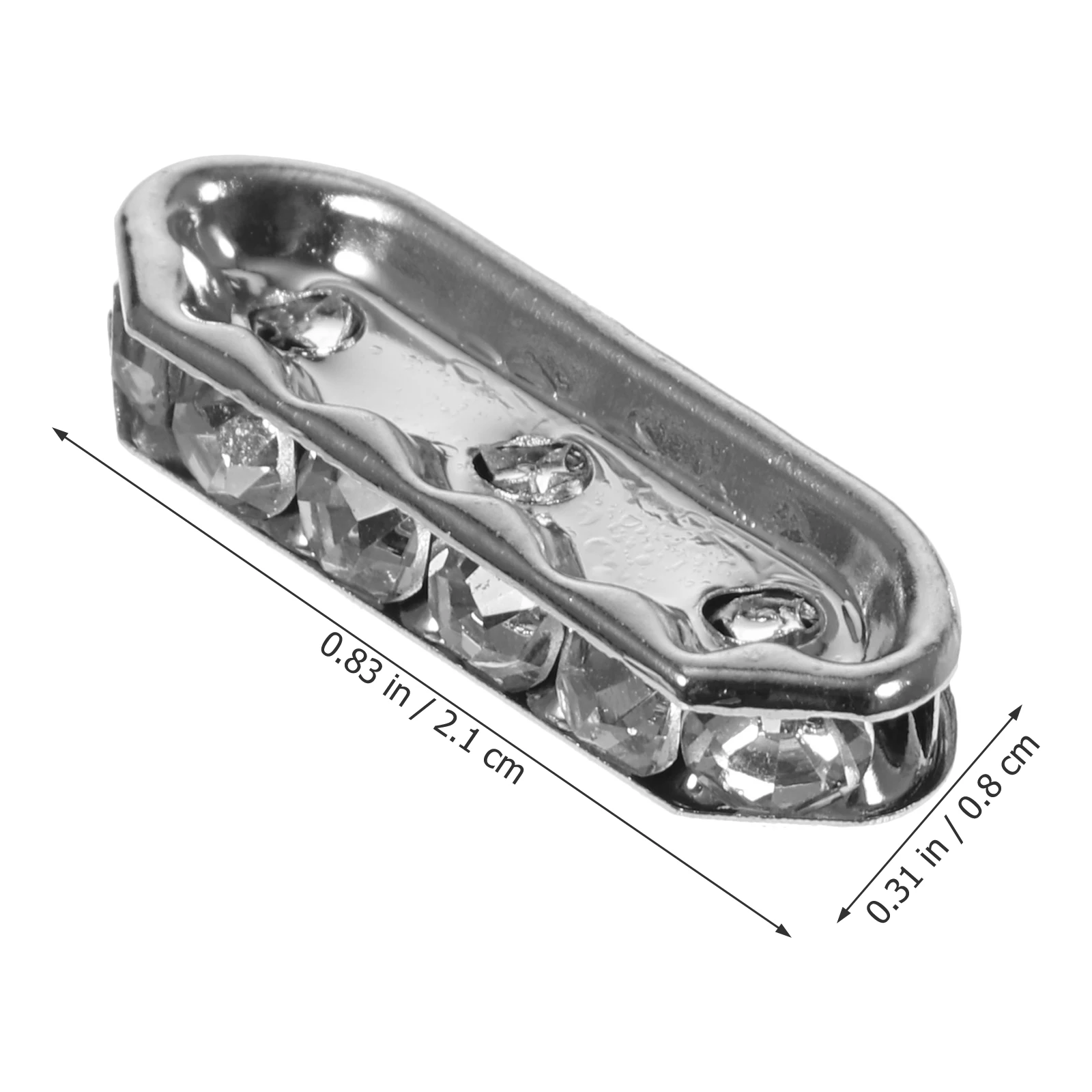 

100 Pcs Small Bracelet Beaded Jewelry Spacer Beads Making Charms for Bracelets Metal