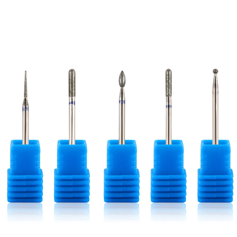 Diamond Nail Drill Bit Cuticle Clean Milling Cutter Nails For Electric Manicure Machine Accessories Ball Burr Removing