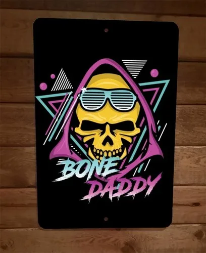 Letrero Metálico de Pared Bone Daddy MOTU Skeletor del Universo