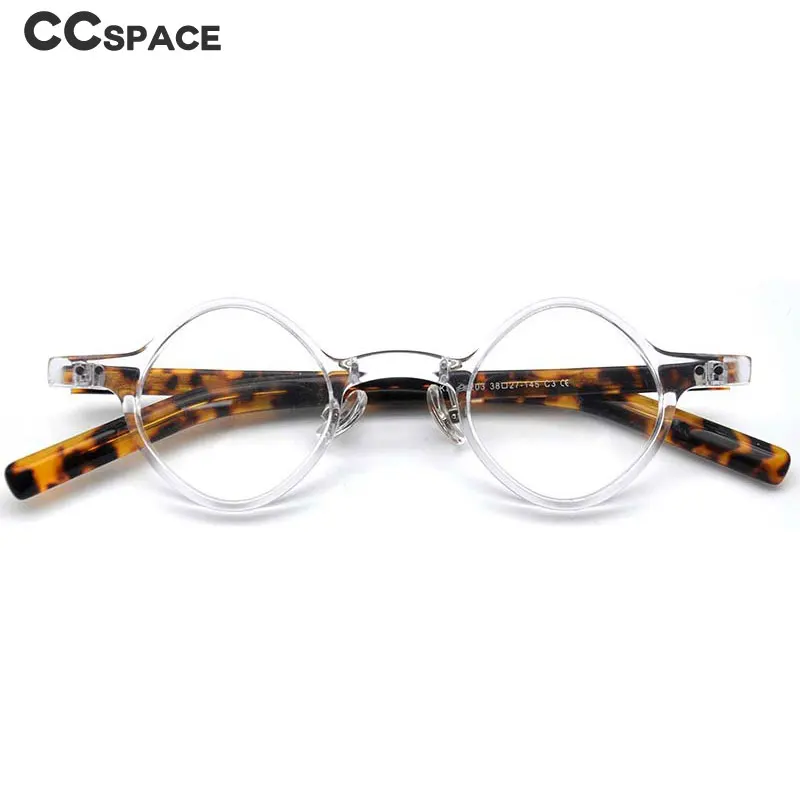 

53166 High Quality Acetate Eyeglasses Small Round Fashion Men Women Miopia Prescription Eyewear