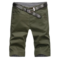 Men's Military Cargo Shorts Men Big Pocket Sports Slacks Men Summer Quick Dry Multi-Pocket Cotton Shorts Light Weight 210G-100Kg