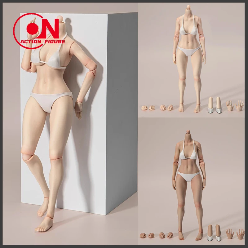 

【2025 Q3】True1Toys EC3027 EC3028 1/6 Женский узкий плечевой шарнирный шарнирный корпус 12 дюймов Белый свет Пшеница Фигурка Кукла