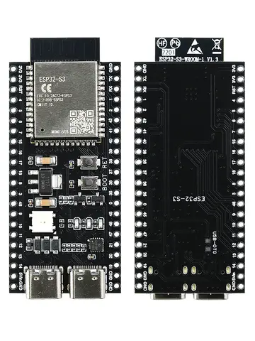 Placa de Desenvolvimento ESP32-S3 com Módulo Wifi e BT para Arduino IDE, ESP32-S3 N16R8 N8R2 44Pin Tipo-C, 16MB Flash, 8M PSRAM, ESP32 S3
