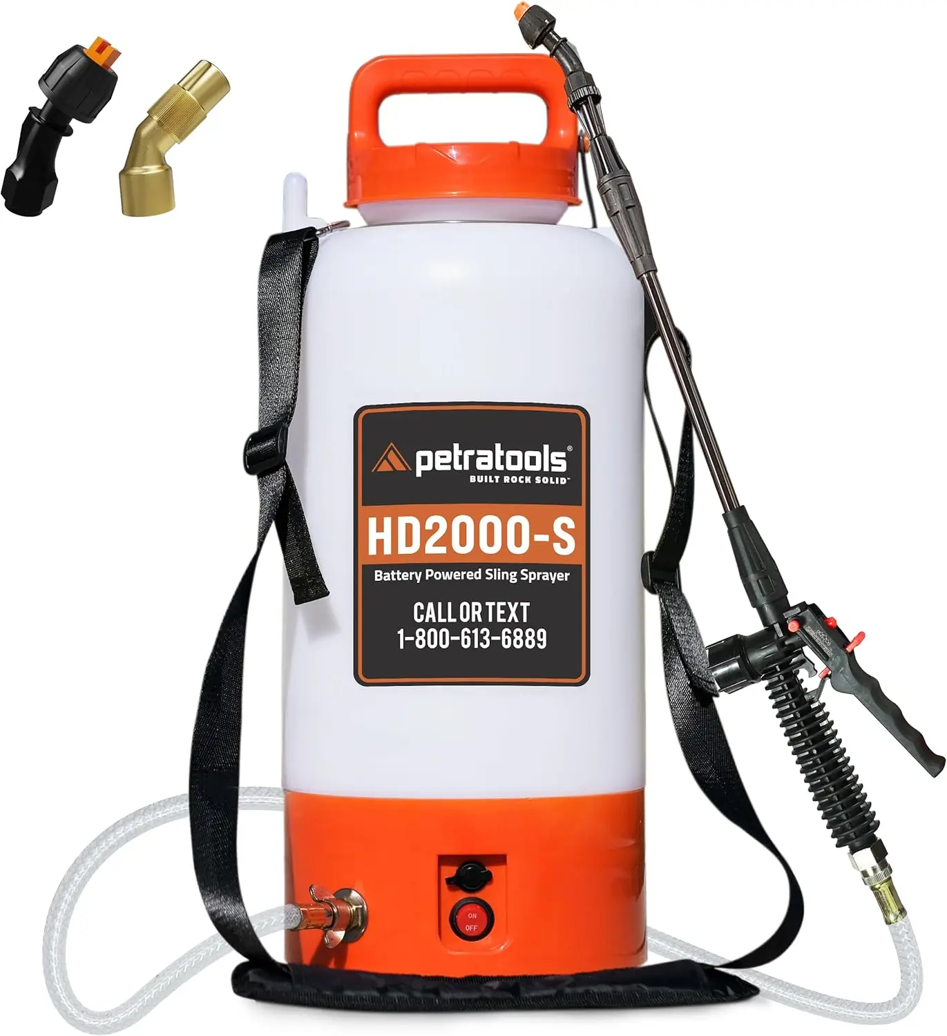 

2 Gallon Electric Sprayer with Battery & Charger, Heavy Duty for Lawn, Garden Weed/Pest Control and Watering