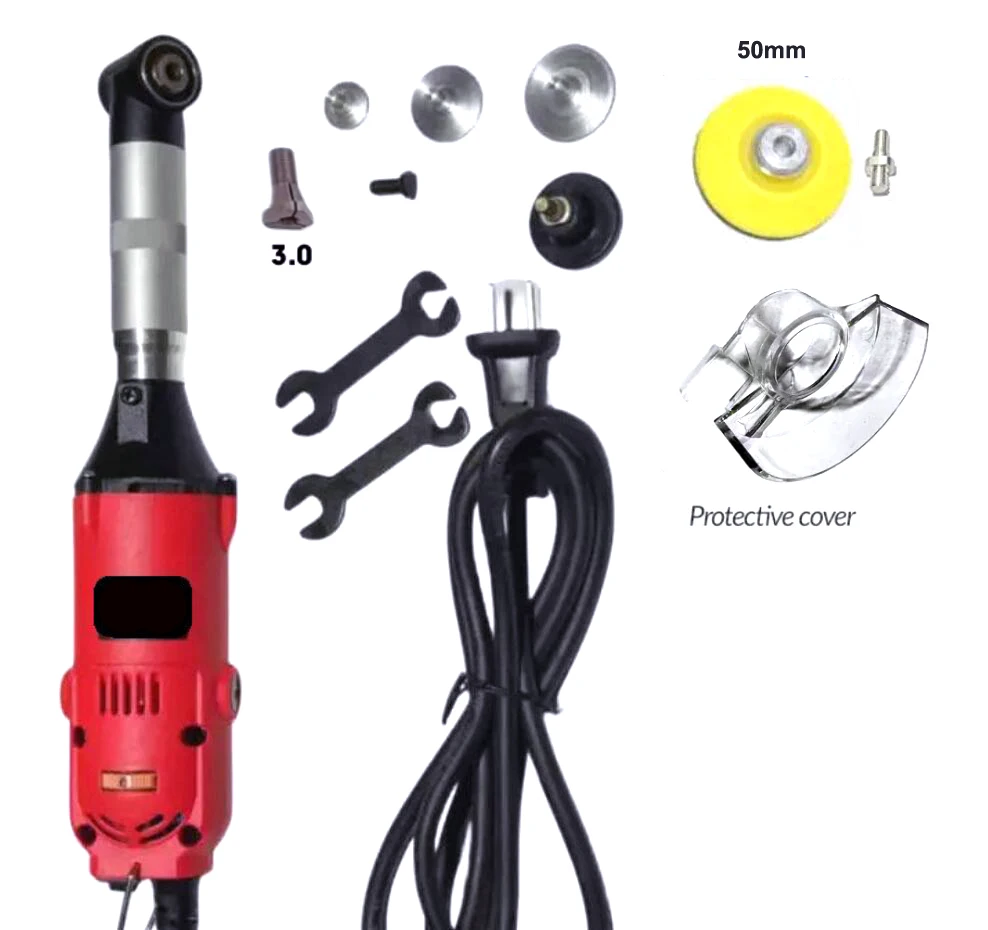 350W Electric Elbow Ceramic Tile Cleaning Tool 90 Degree Speed Adjustable Sewing Machine for Jade Cut Jewelry Making