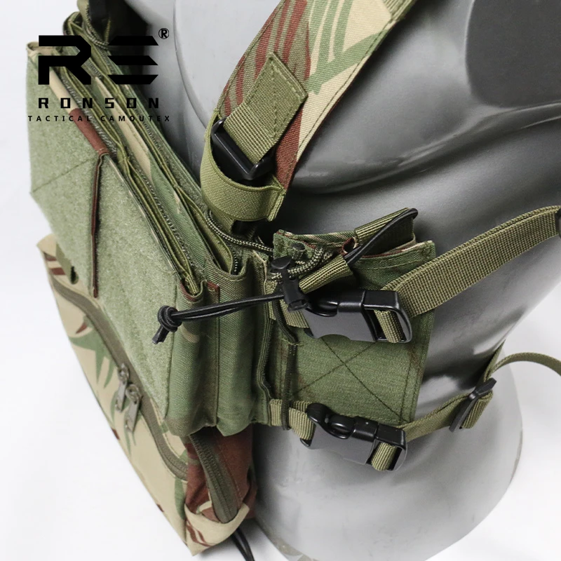 RHODESIA Camouflage 500D Nylon Tactical Modular Chest Rig Set Tactical Vest Adjustable