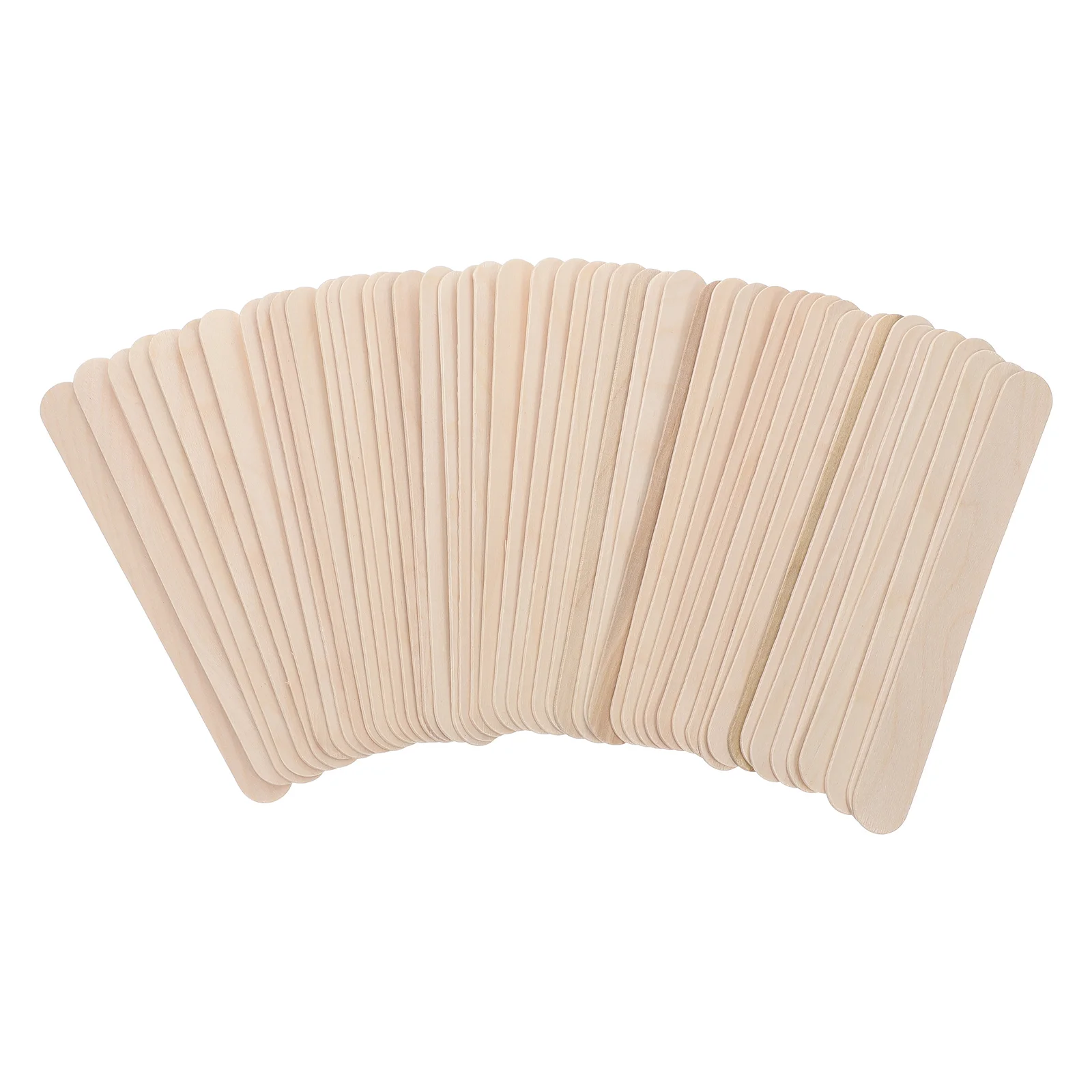 

100pcs TongueDepressors ChildrenFunShaped PopsicleSticks Disposable MedicalTeachingSupplies WaxStick HairRemoval WoodSticks
