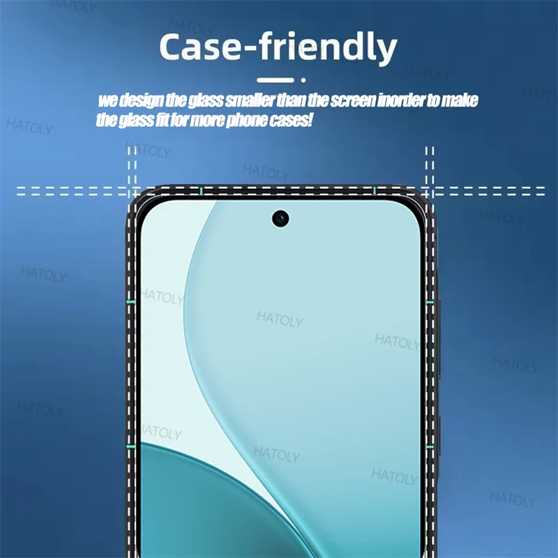 2/4PCS Tempered Glass For oppo Reno14 F Screen Protector oppo Reno14 F Anti-Scratch Full Glue Protective Phone Film oppo Reno14F