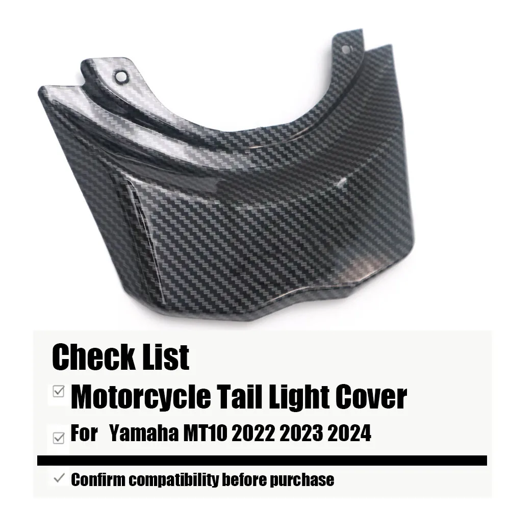 For Yamaha MT10 2022 2023 2024 Motorcycle Accessories Tail Light Cover Fairing Seat Unit Cover  High-Quality ABS Carbon