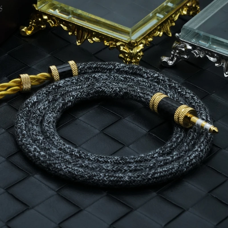 XINHS S300 Zhuyin Headphone Upgrade Cable Composite Shielding Structure MMCX 0.78mm 2Pin IE900 3.5/4.4mm Plug for Audio Equipmen