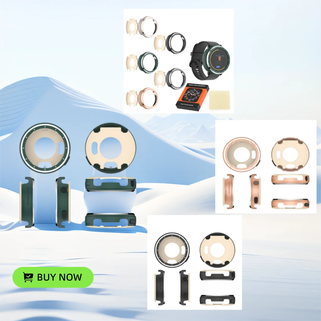 

For Garmin Vivoactive 6/active 6 Smartwatch Metal Case Bezel Case Solid Color Replacement Hard Case