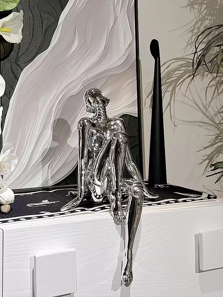 Wabi meaning, empty mountain base machinery Muse advanced sense ornament entrance art sculpture living room light luxury home de