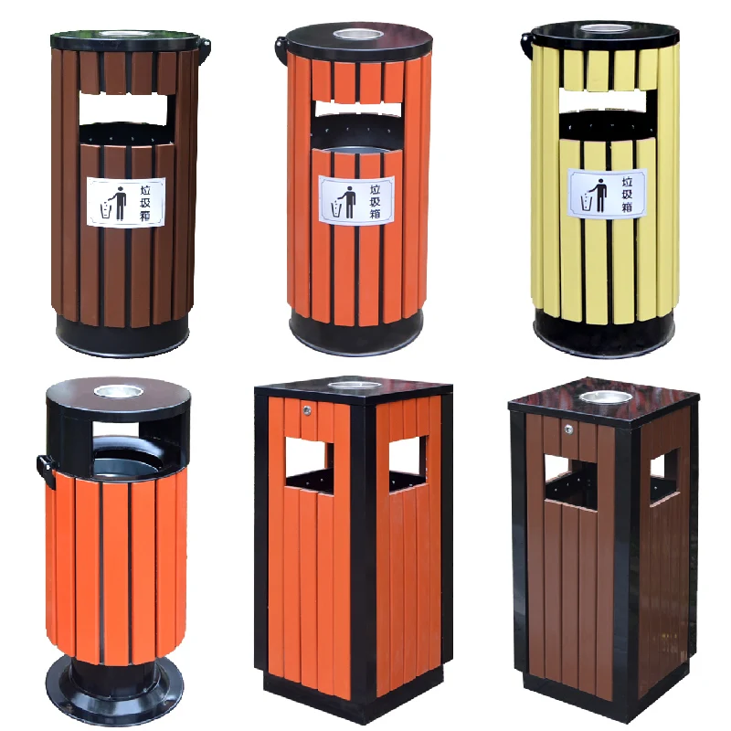 GY Outdoor Trash Bin Stainless Steel 304 Large Sanitation Classification Scenic Spot Four Classification Garbage Bin