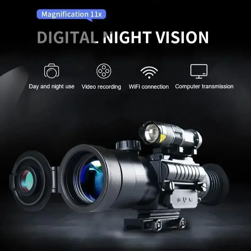 4K HD Night Vision Monocular with WiFi and E-Compass