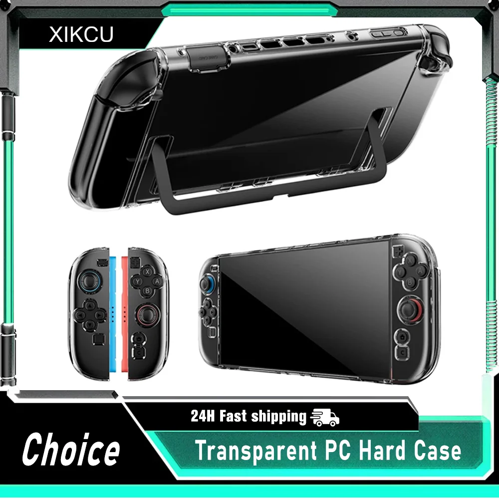 Transparent PC Hard Case for NS Switch 2 Joycon Controller Split Protective Cover Skin Shell Protector For Switch 2 Accessories
