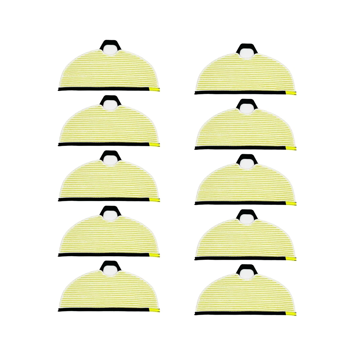 

mop For AI VACMOP Robot Vacuum, Model Numbers RV2610WA AIUltra Microfiber Mopping Pads-10Pack, Yellow/Gray