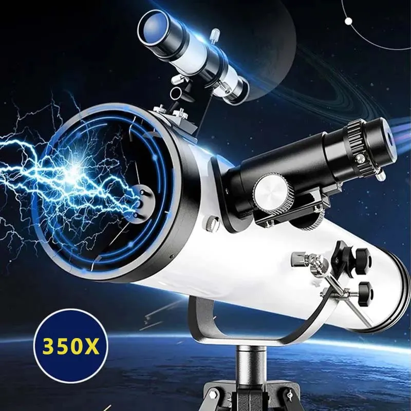 Monocular 350X Professional Astronomical Telescope 114MM Large-Aperture For Stargazing Bird Watching Moon Sun Filt