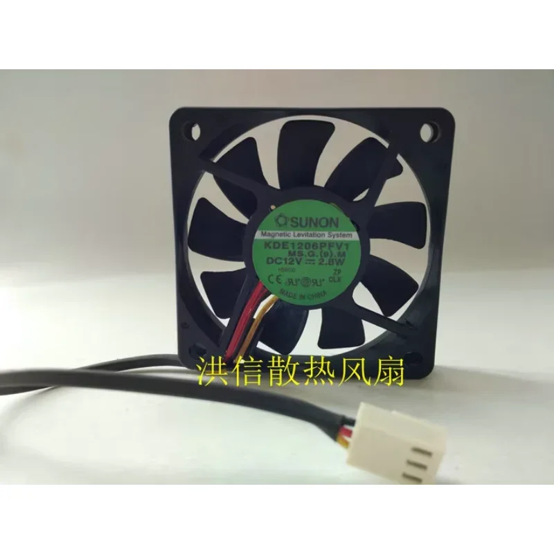 SUNON KDE1206PFV1 MS.G.(9).M DC 12V 2.8W 60x60x10mm Server Cooling Fan