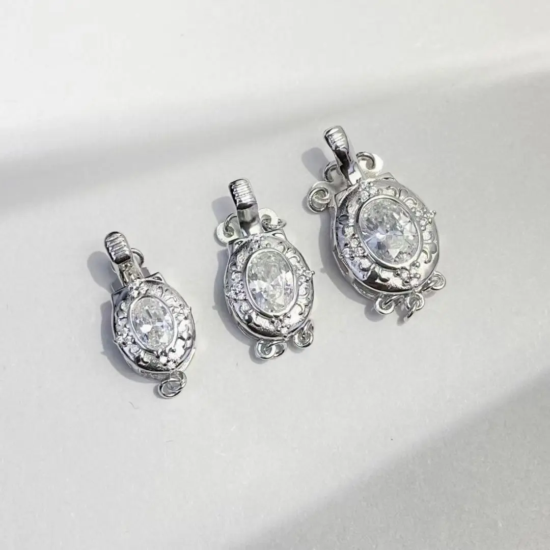 

Застежки-крючки из стерлингового серебра S925 для ожерелий и браслетов, для жемчуга и бусин 5-12 мм