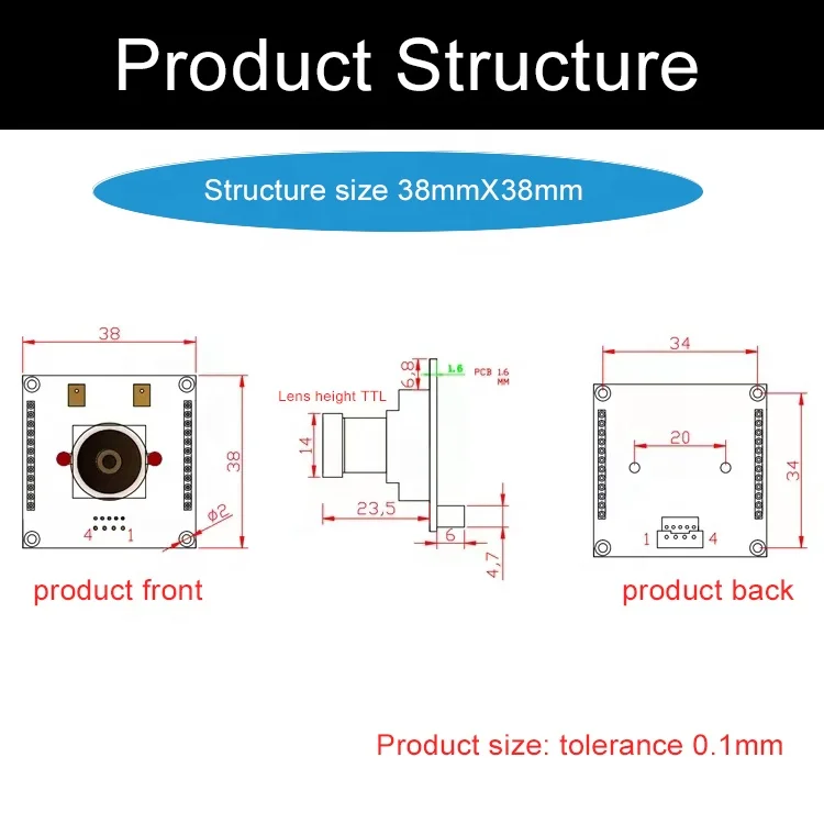 Factory Hot Selling IMX577 ultra High Definition 4k 1/2.3 Inch CMOS Image Sensor It Is a Plug and Play Camera (UVC Compatible)