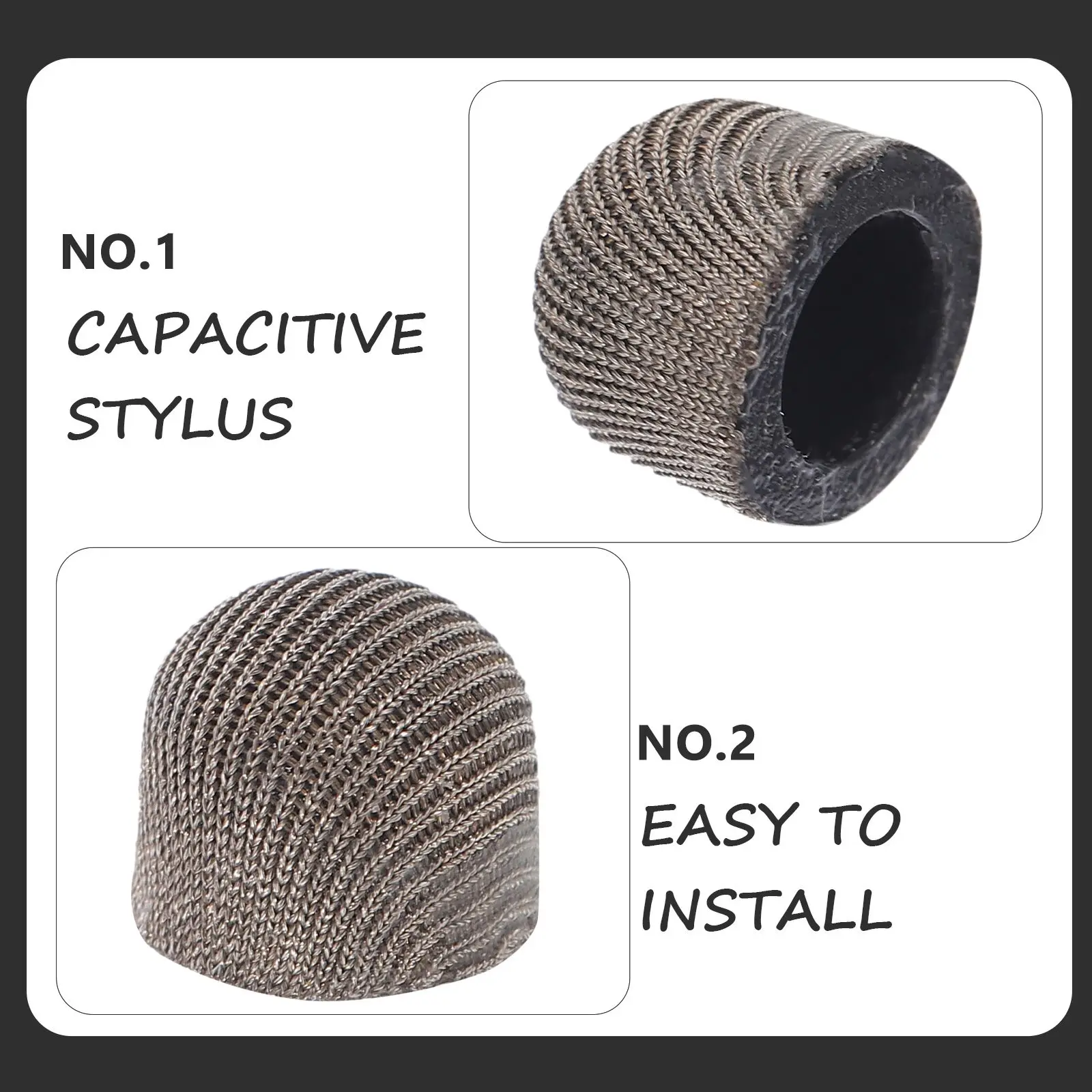 10 Pcs Capacitive Pen Tip Stylus Tips Replacement Only for Touch Screens Conductive Cloth