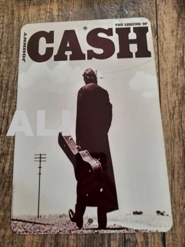 The Legend of Johnny Cash 8x12 Metal Wall Sign sign
