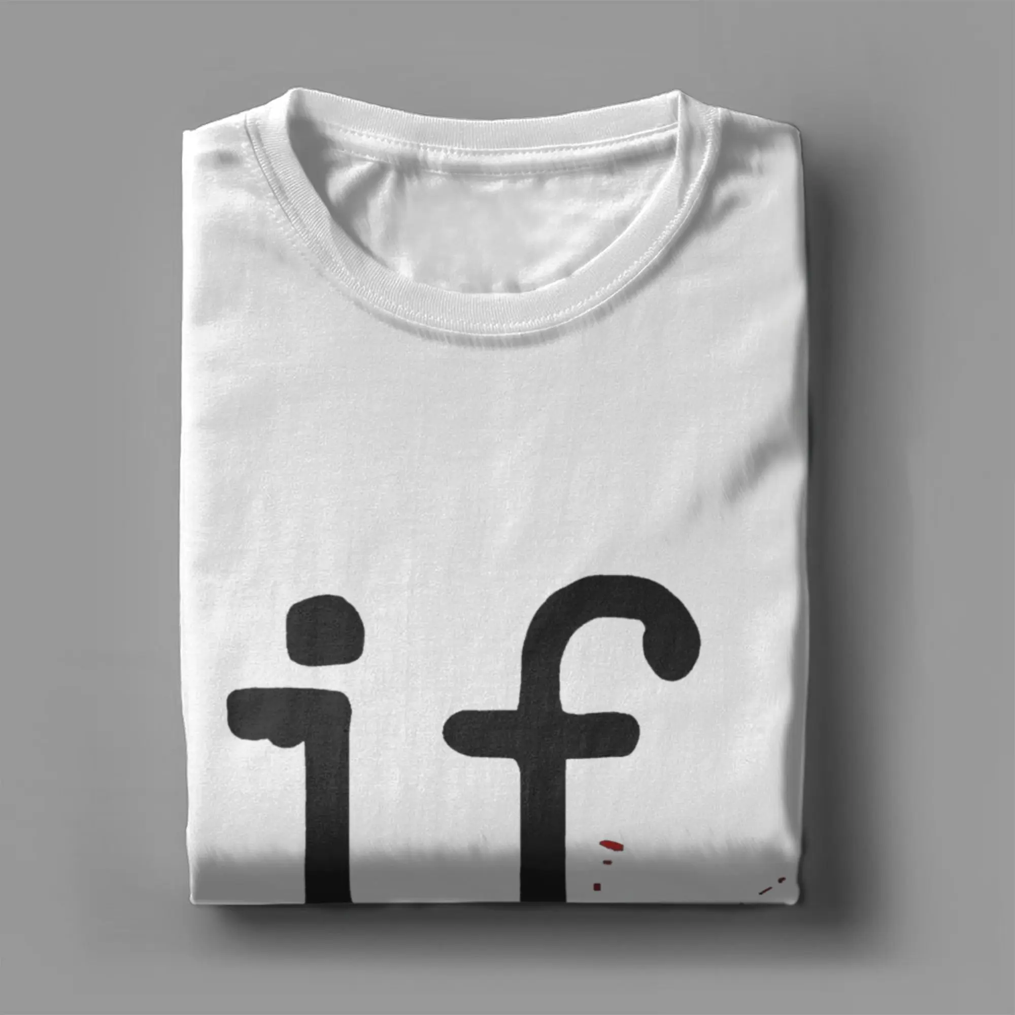 تي شيرت رجالي بدون عقل الذاتي إذا تي شيرت 100% ملابس قطنية عتيقة بأكمام قصيرة ورقبة دائرية تي شيرت مقاس كبير تي شيرت #4