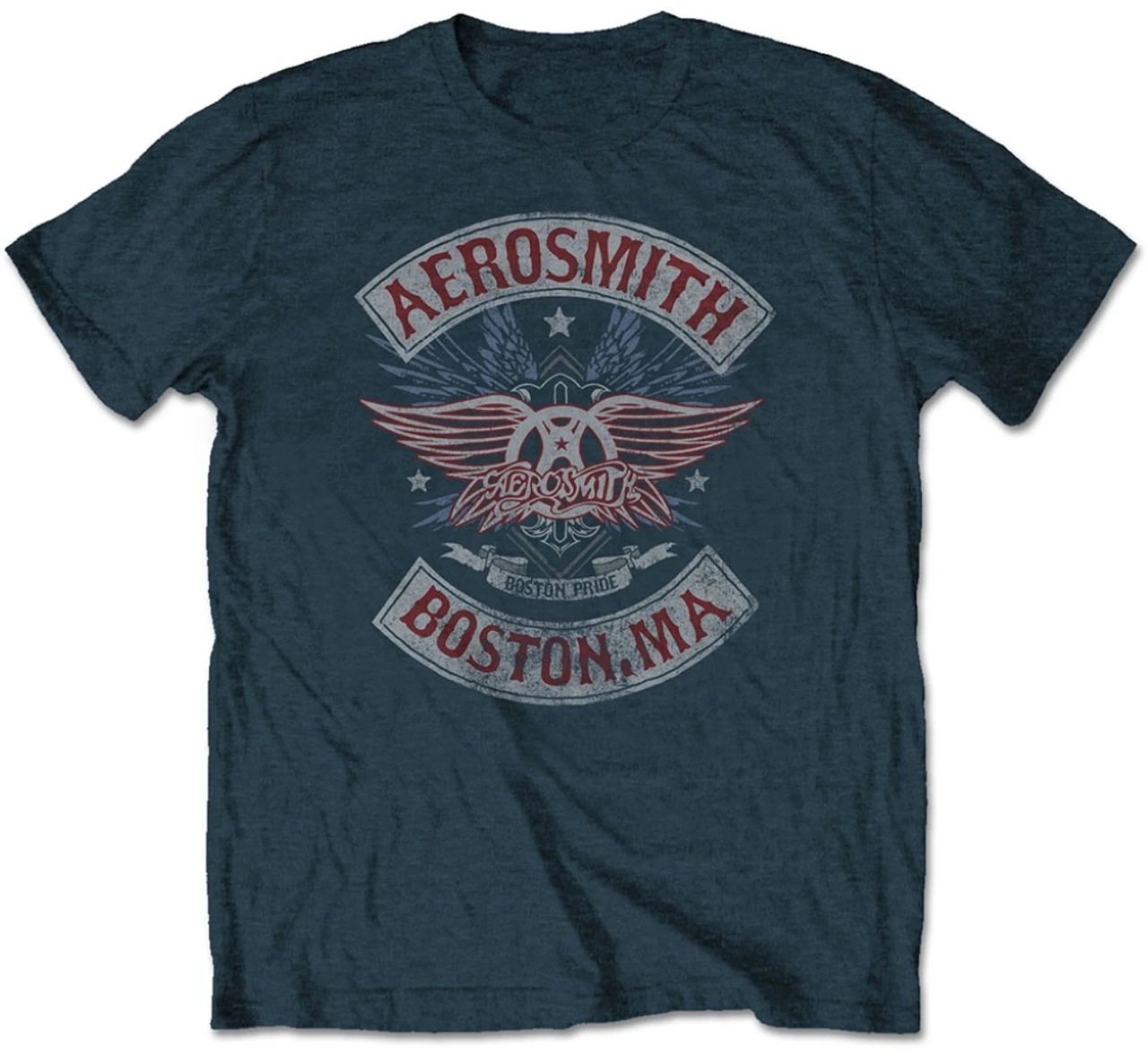 تي شيرت Aerosmith Get Your Wings Graphic Print للرجال والنساء فضفاض بأكمام قصيرة للارتداء غير الرسمي طوال العام فاخر #2