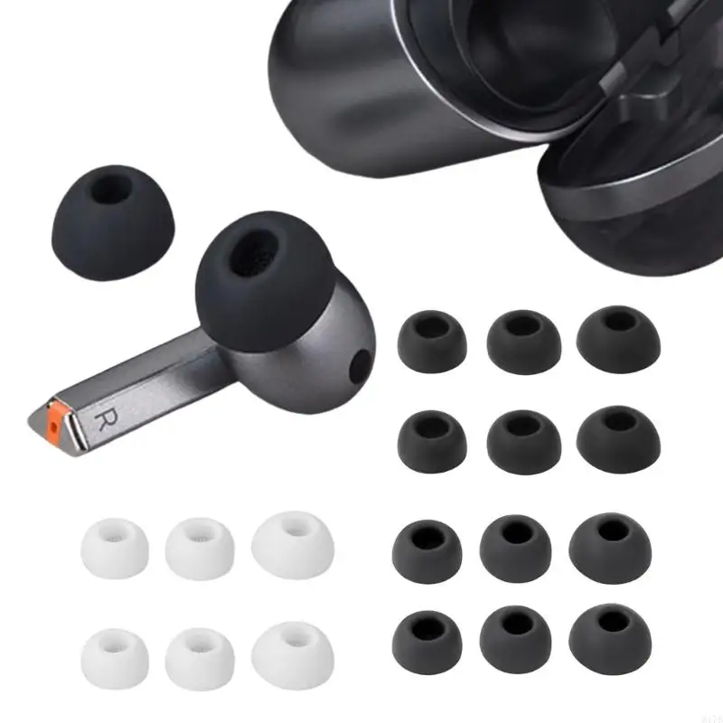 Silicone Ear Tips Ear Plugs for Ga-laxy Buds 3Pro Earbuds Earplugs Noise Cancelling Replacement Ear Plugs Comfortable Fit