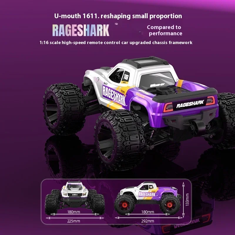 Yudi Lingyue UD1611 4WD Brushed RC Off-Roader - 2.4G, Professional for Adults