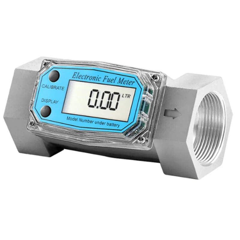 

ABPR-Digital Turbine Water Flow Meter Digital LCD Display High Precision Portable Industrial Flow Sensor