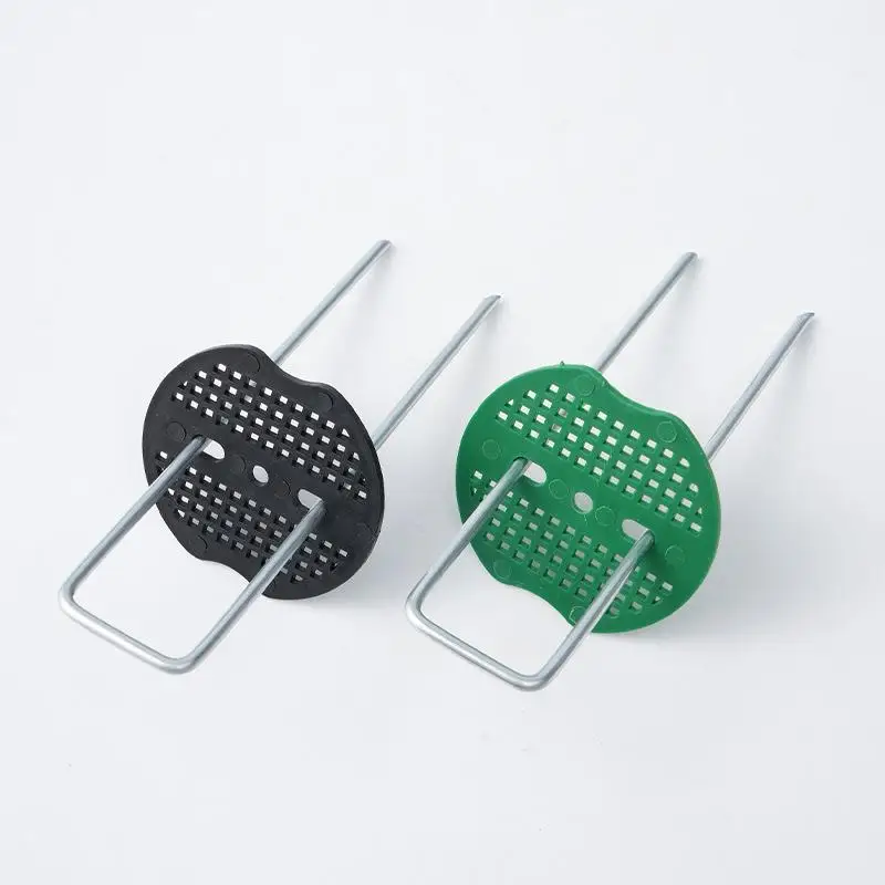 10 Pcs Heavy Duty Galvanized Steel Garden Stakes Rust Resistant Non Slip Washer For Securing Weed Barrier Turf