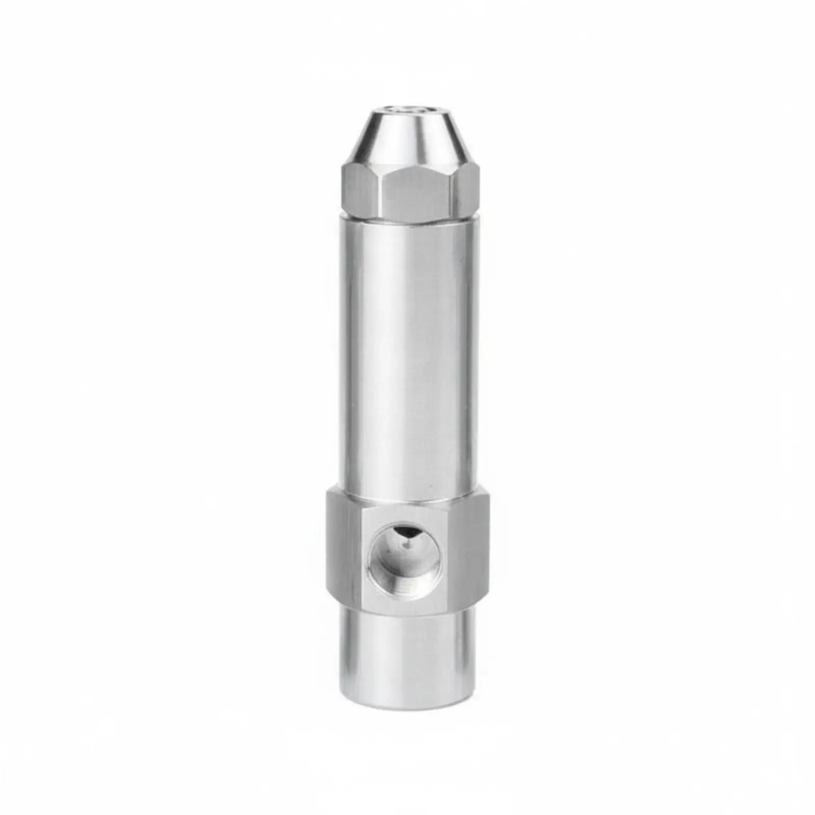 Durable Stainless Steel Nozzle Air Atomizing Spray Head 1/4 Air Inlet for Burner Furnace Boiler Heavy Oil Based Fuel