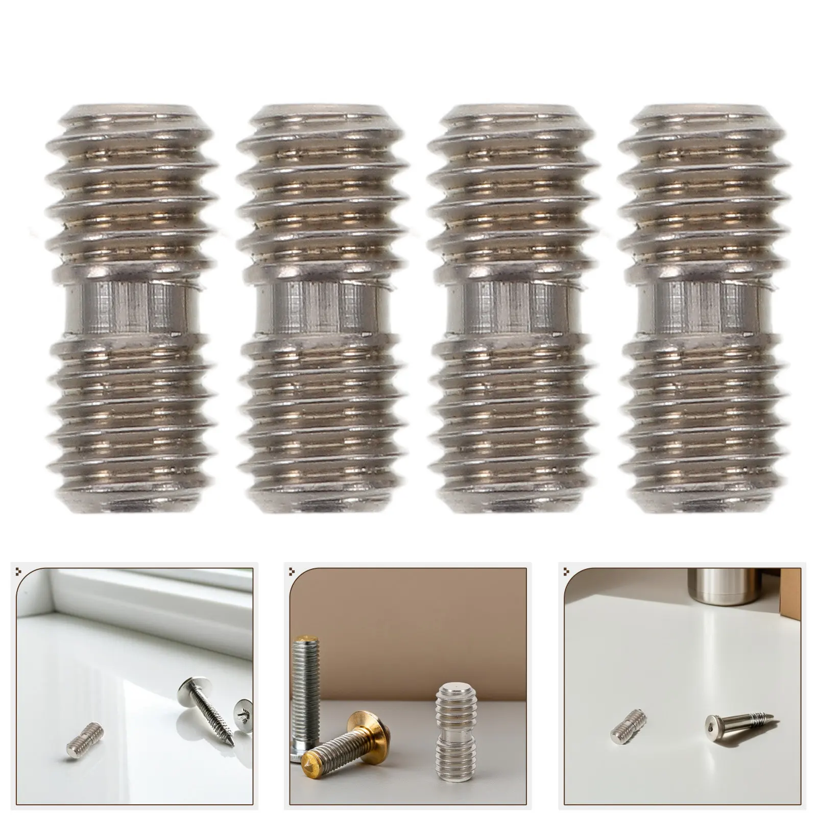 5pcs Leveling Pen Tip Screw M8 To 5/16 Adapter For Slide Hammer Tool Auto Body Paintless Dents Repair