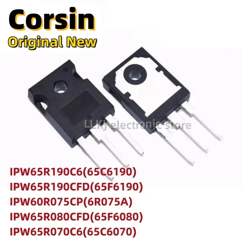 1pcs 65C6190 IPW65R190C6 65F6190 IPW65R190CFD 6R075A IPW60R075CP 65F6080 IPW65R080CFD IPW65R070C6 65C6070 TO247 MOS FET TO-247/
