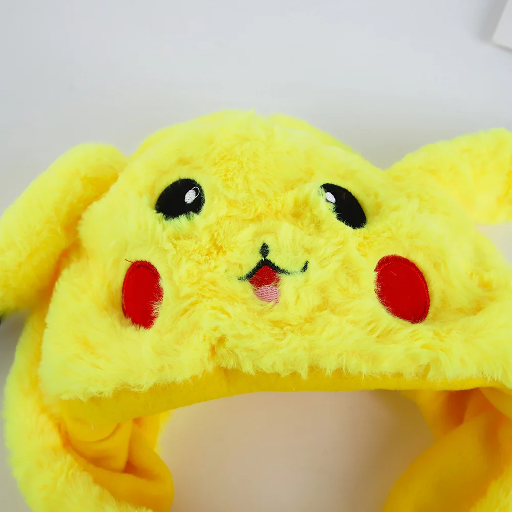 Pokemon Cosplay czapki, Cartoon zwierząt czapki Party Decor Pikachu zabawka na Halloween kapelusz nowość LED światła szalik uszy