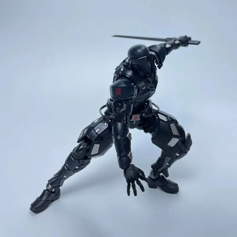 Figur Aksi G.I. Joe The Rise of Cobra Snake Eyes - Dark Sky First Strike dengan Sendi yang Dapat Digerakkan, Model Boneka GK untuk Kolektor