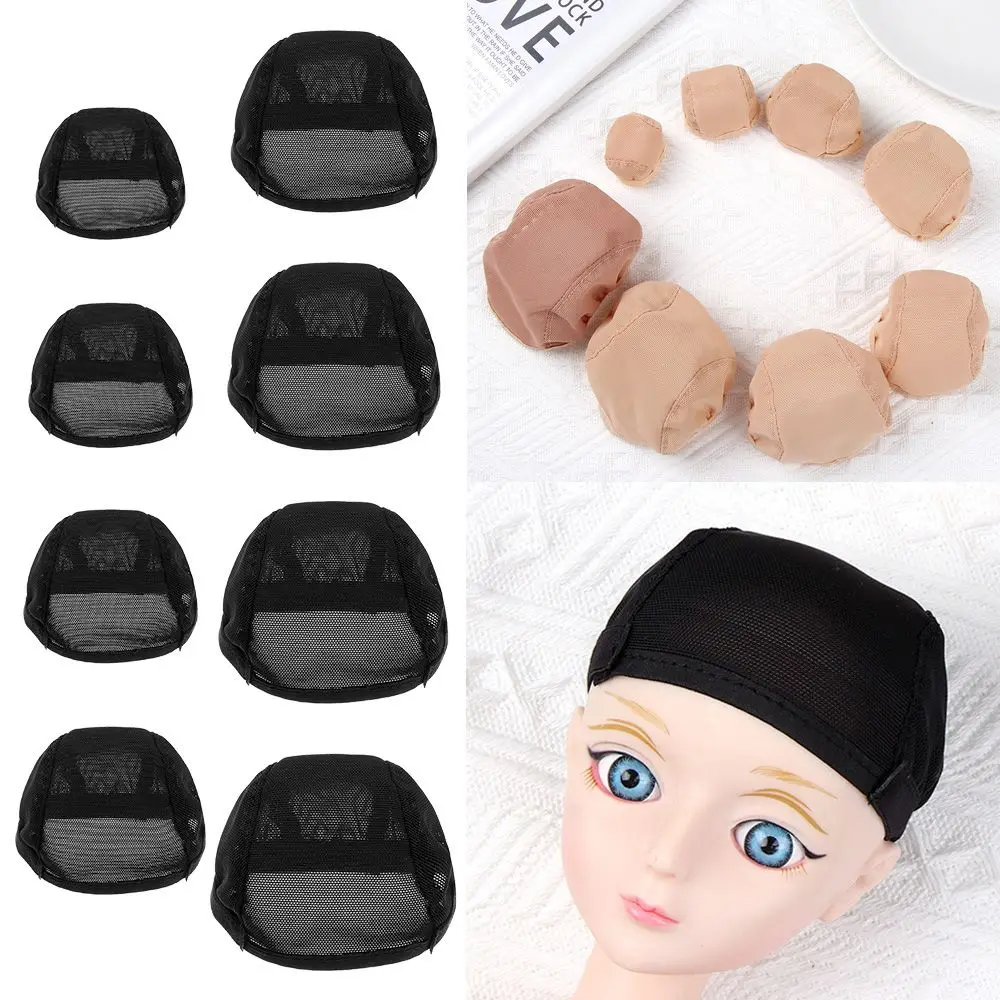 متعدد الأحجام الشعر الثابت 1/3 1/4 1/6 دمية DIY بها بنفسك اكسسوارات Hairnet صافي رئيس القبعات الثابتة الشعر عدم الانزلاق قبعة غطاء شعر مستعار لعبة