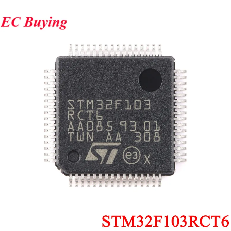 5Pcs/1pc STM32F103RCT6 STM32F103 STM32 32F103RC LQFP-64 ARM Cortex-M3 Microcontroller MCU IC Controller Chip Original