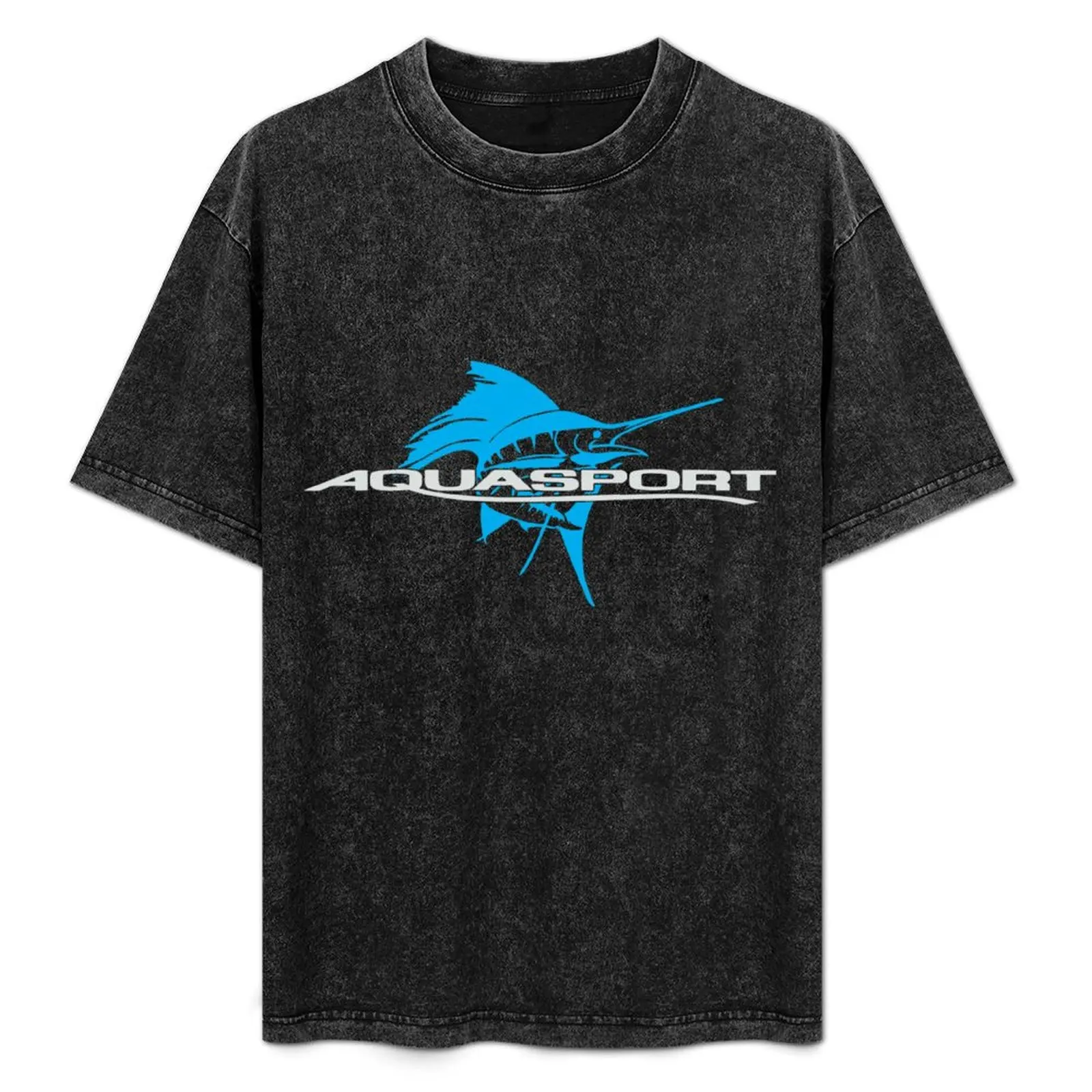 Camiseta con logotipo de AQUASPORT BOATS, camiseta de viaje de secado rápido