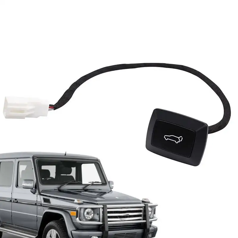 Electric Tailgate Switch 12V Trunk Release Button Black Auto Trunk Liftgate Switch With LED Indicator Light Vehicle Accessories