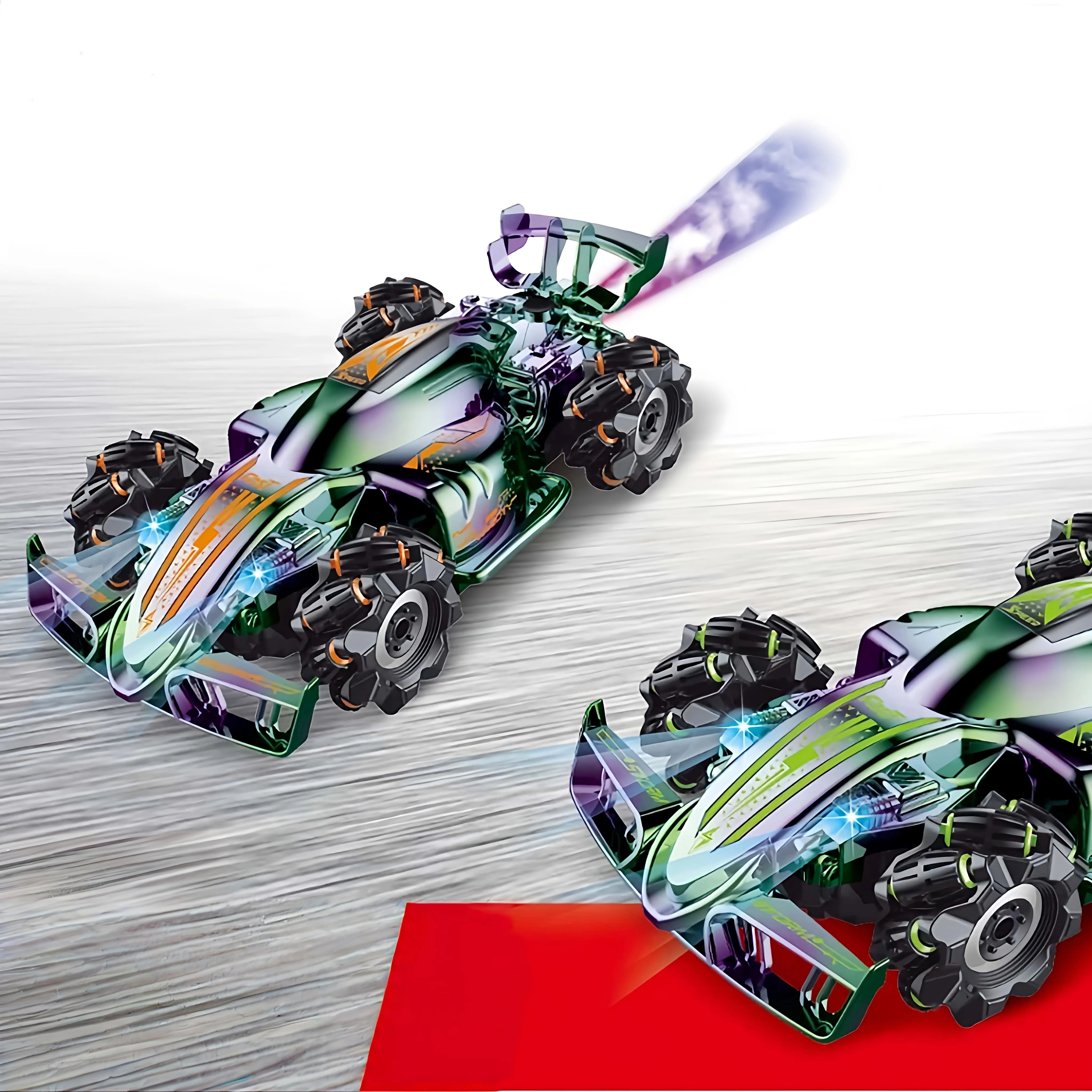 

4WD RC Car Toy 2.4G Radio Remote Control Stunt Car - 360° Rotation, Twist, Spray Feature, Horizontal Drift for Children Gifts