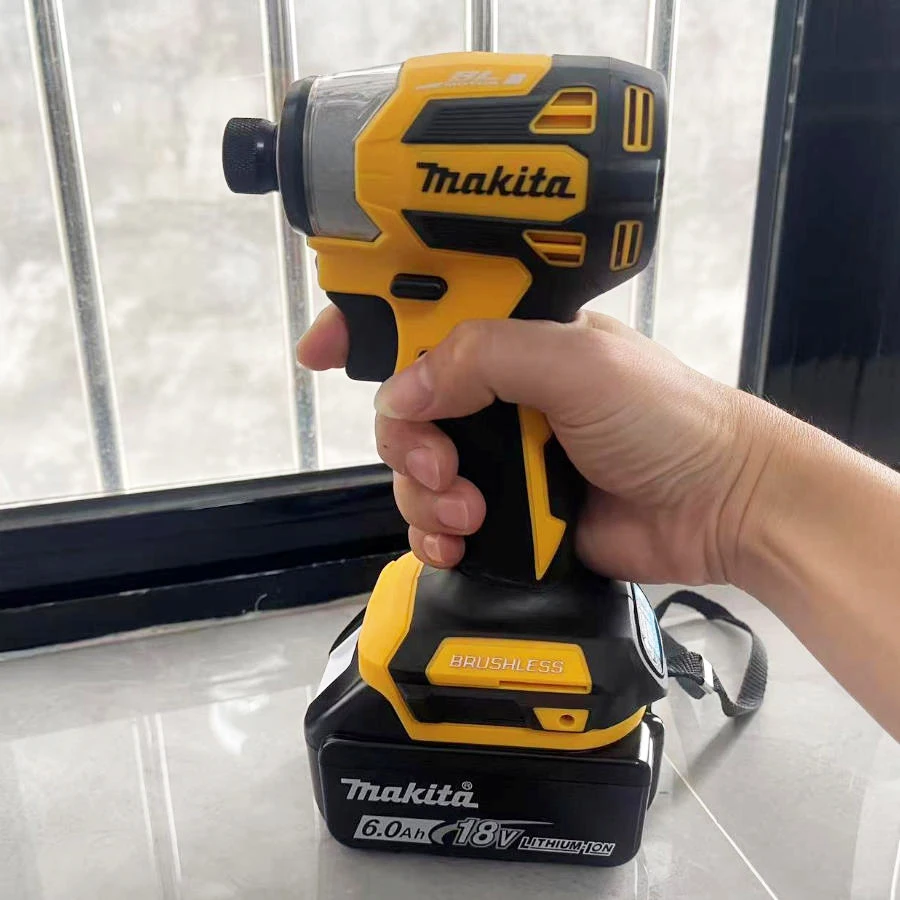 

LXT BL Brushless Motor Electric Drill Wood/Bolt/T-Mode 180 N·M Rechargeable Power Tools Makita 18V Cordless Impact Driver DTD173